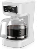Ch.Mainstays 12-Cup Programmable Coffee Maker with Digital Display White Finish
