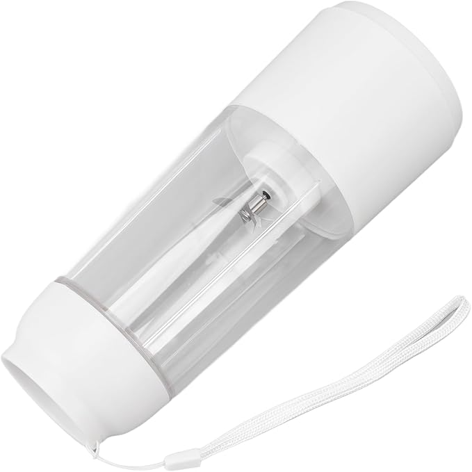 Electric Juicer Cup Portable Blender Multi Purpose One Click Function USB Charging Handheld Safety Juicer Cup Office (White)