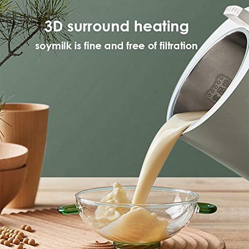 Soymilk Maker Household Mini Cooker Multi Functions Food Blender Convenient Hot Pot Food Mixer(Gray)