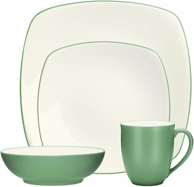 Noritake Colorwave Green 4-Piece Square Place Setting Service for 1