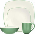 Noritake Colorwave Green 4-Piece Square Place Setting Service for 1