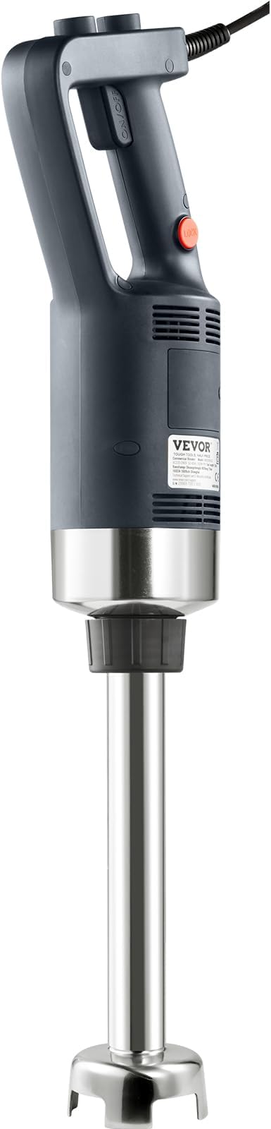 VEVOR Commercial Immersion Blender 750W 12 Heavy Duty Hand Mixer Variable Speed Kitchen Stick Mixer with 304 Stainless Steel Blade Multi-Purpose Blender for Soup Smoothie Puree Baby Food