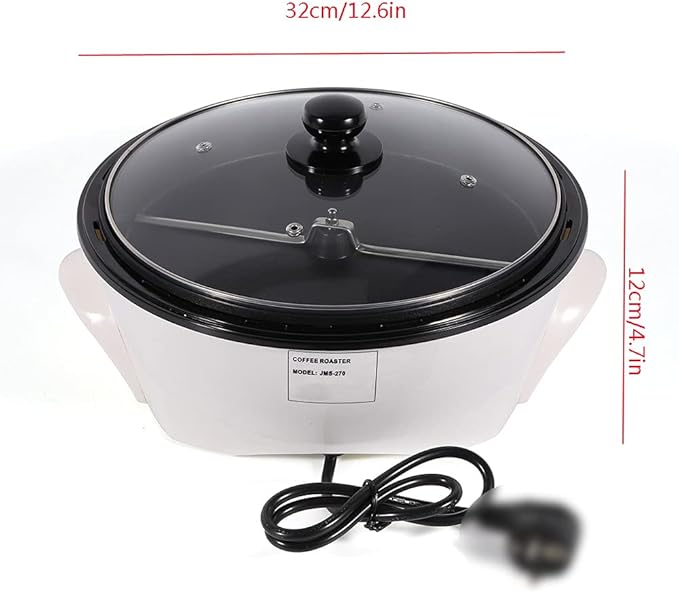 3.3lb Coffee Bean Roasting Baking Machine Electric Coffee Roaster Nut Peanut Cashew Baking Machine Home Cafe DIY Kitchen Tool For Cafes Club Home Use Bean Baker 1200W
