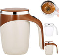 Automatic Magnetic Stirring Coffee Mug 2026 New Rechargeable Magnetic Sel Mugs with Lid Stainless Steel Automatic Self Mixing Mug for Milk Tea Cocoa (Coffee)
