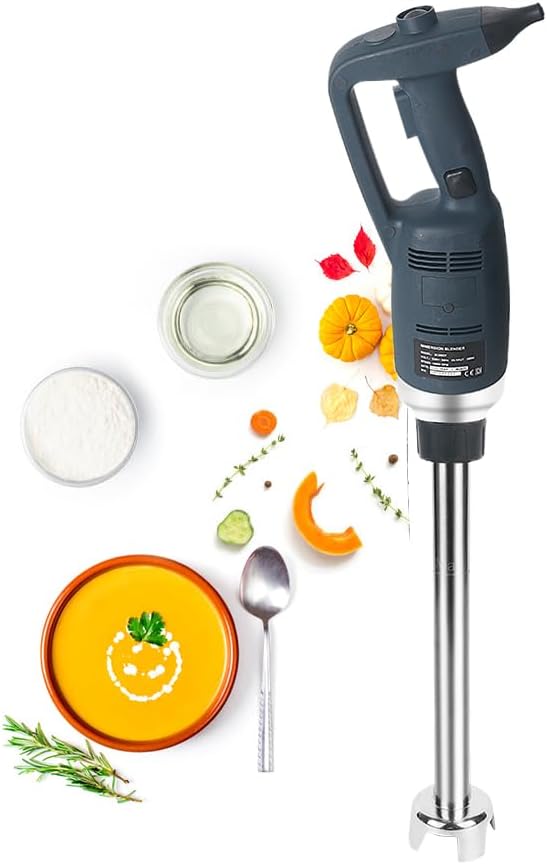 Fixed Speed Heavy Duty Electric Commercial Blender with Lock and Button 500W Hand Blender with 50cm Blender