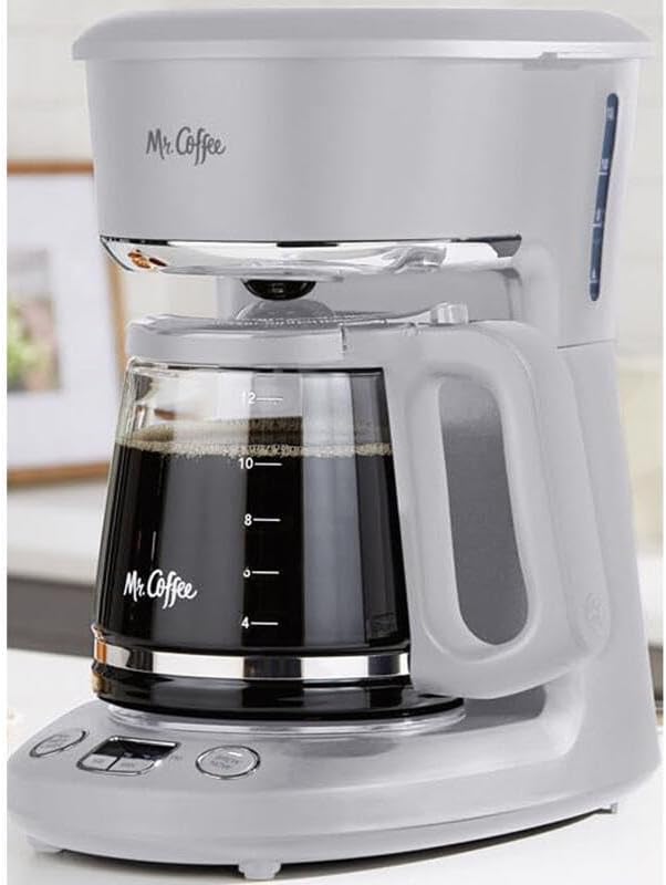 Mr. Coffee 12 Cups Gray Coffee Maker