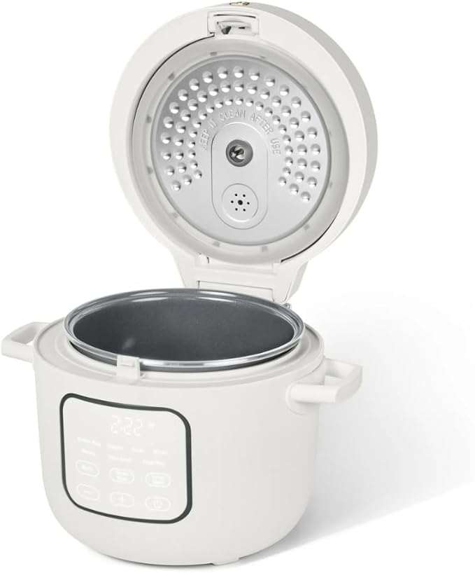14-Cup Electric Rice Cooker with Automatic Keep Warm and Removable Nonstick Pot for Home Cooking (White)