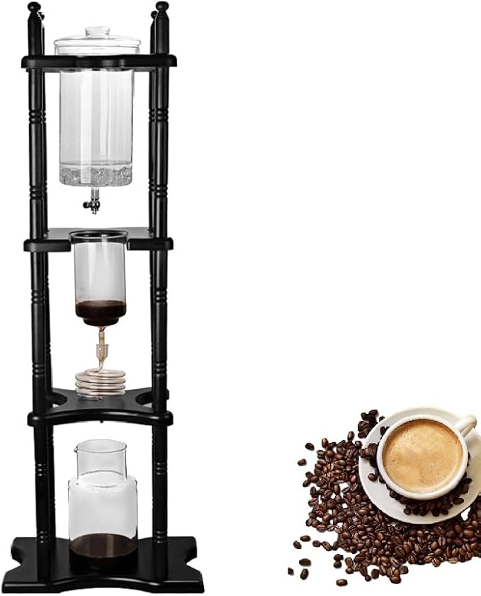 Cold Brew Iced Coffee Maker Cold Brew Coffee Tower for Home Kitchen Use Slow Drip Japanese Cold Brew Maker with Adjustable Drip Rate for Iced Coffee Lovers &amp Beginners