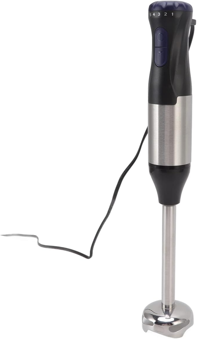 Hand Blender Set 1000W 5 Speed Electric Handheld Hand Mixer Stick with 500ML Ground Meat Bowl 700ML Grinding Cup Stainless Steel Stick Blender Food Processor for Egg Food Juicing Meat Mixing