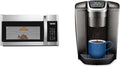 BLACK+DECKER 1000W Microwave &amp Keurig K-Elite 12oz Single-Serve Pod Coffee Maker
