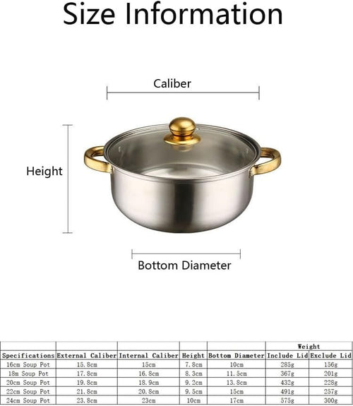 10PCS Stainless Steel Cookware Sets Nonstick Cookware Pot Dishwasher Safe Pots with Glass Lids for Soup Pasta Stew Rice Healthy Everyday Use for Gas Electric Halogen Ceramic Induction Hobs 01