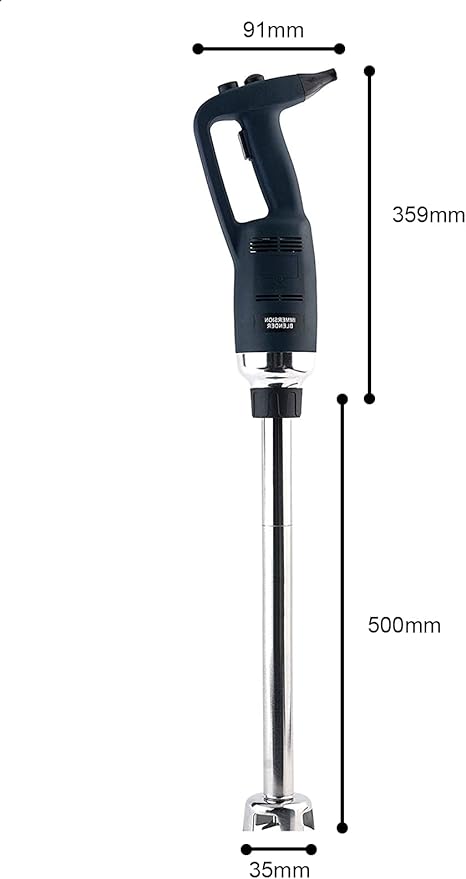 20 in Heavy Duty Immersion Blender for Kitchen Commercial Mixer Electric 500W Detachable Shaft Adjustable Variable Speed Emulsifier Blender Handheld