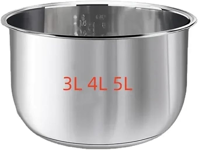 Rice Cooker 304 Stainless Steel Inner Pot 3L4L5Lcompatible For Midea Thickened FS3010/70 Inner Pot(4L 22X12.8)