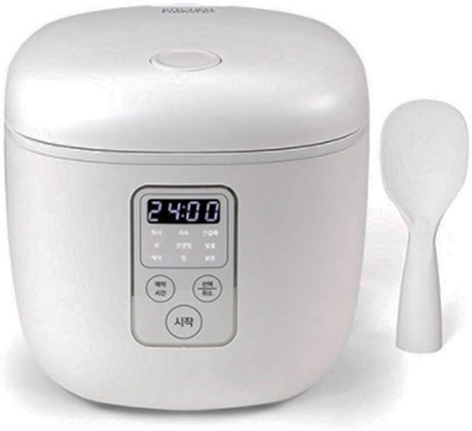 Rosa Rice Cooker for 1-3 People Delicious rice 24 Hours PresetPortable Rice Cooker 3 Cups 9.4 x 8.3 x 7.9 White 220V(Provide 110 volt transformer)