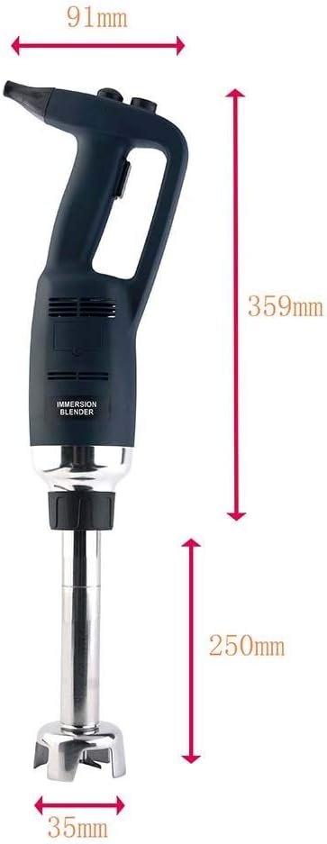 10 inch Electric Immersion Blender Commercial/Home kitchen handheld Blenders 500W 4000rpm to 16000rpm Detachable Shaft Food Grade Stainless Steel for shakes soups smoothies Puree