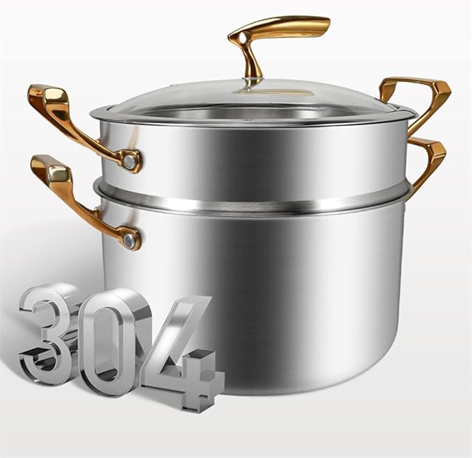 Cookware Set Soup Pot Milk Pot Frying Pan Steamer Pot Double Boilers Cooking Pot Set Kitchen Non-Stick Pan Saucepan