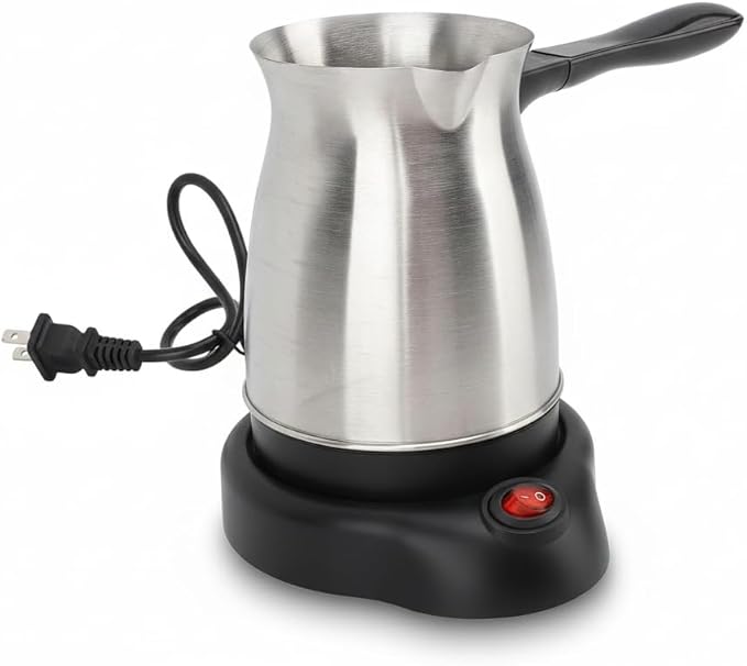 HANYAUKU Turkish Coffee Maker 600ML Electric Turkish Coffee Maker Multifunctional Large Capacity Brewing Pot 110V