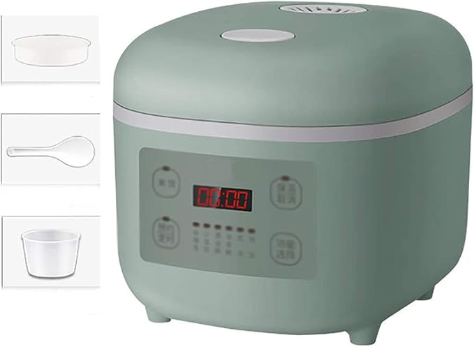 Mini Rice Cooker Household Multifunctional Intelligent Appointment Timing Rice Cooker Non-Stick Inner Pot for 1-4 People 2 Liters 500W