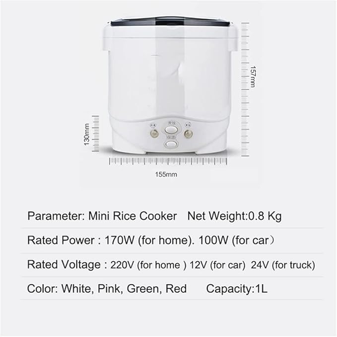 Mini Rice Cooker Electric Heating Lunch Box Meal Heater Warmer Soup Porridge Cooking Machine Food Cooking Appliance (D 1)