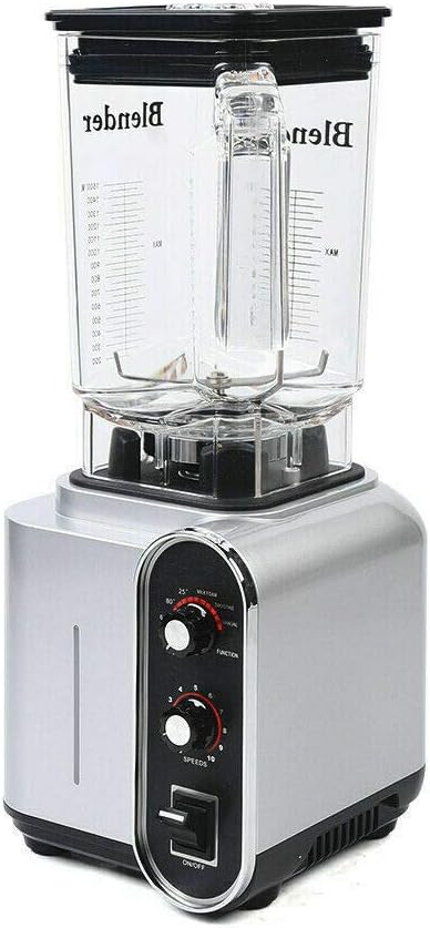 Eapmic 1500W Smoothie Shake Blender Juice Extractor Multifunctional Food Processor with Ten Speed Pulse Function Alloy Steel 6 Blade Portable Countertop Blender