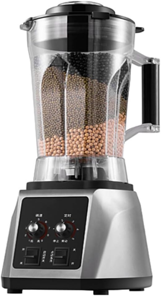 2200W Commercial Blender 5.5L Fully Automatic Soy Milk Maker Machine with 8 Page Blade 9 Gears Speed Adjustment No Residue and No Filtering for Home and Business Use