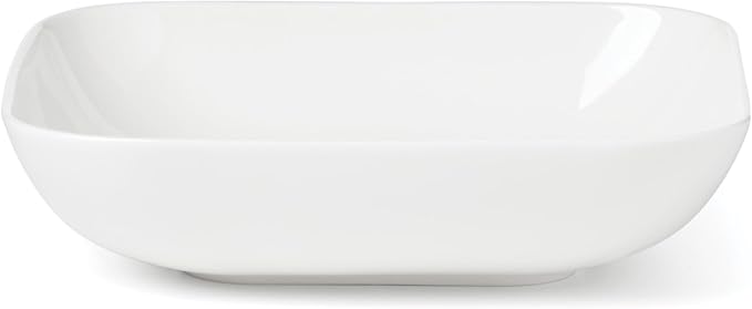 Lenox Dinnerware Set Studio 1414 Square 12-Piece Set Service For 4 Bone China Material Dishwasher &amp Microwave Safe Home And Kitchen Kitchen And Dining Plates And Bowls Sets (White 12 Piece