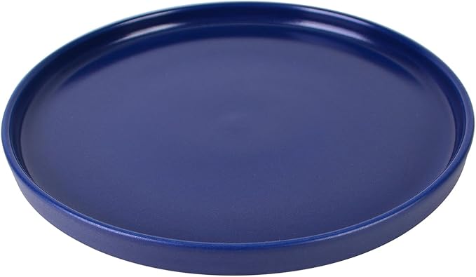222 Fifth 12 Pieces Porcelain Dinnerware Set for 4 Elegant Navy Blue Plates and Bowls Sets Matte Ceramic Dishes Chip Resistant Kitchen and Dining Dish Set Microwave &amp Dishwasher Safe Kaden