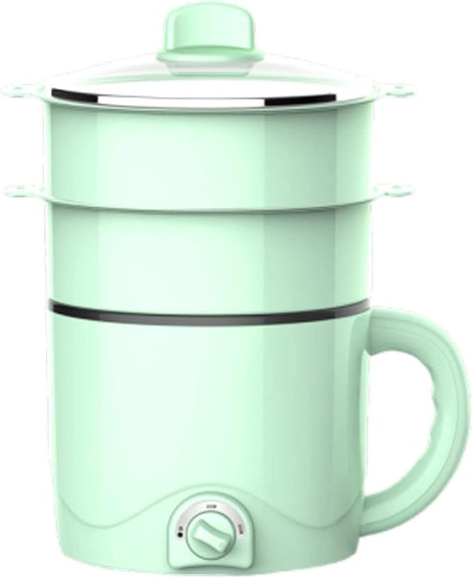 1.5L Multifunctional Rice Cooker Mini Electric Hot Pot For Home Or Student Dormitory Rice Cooking Noodle Cooking (Green)
