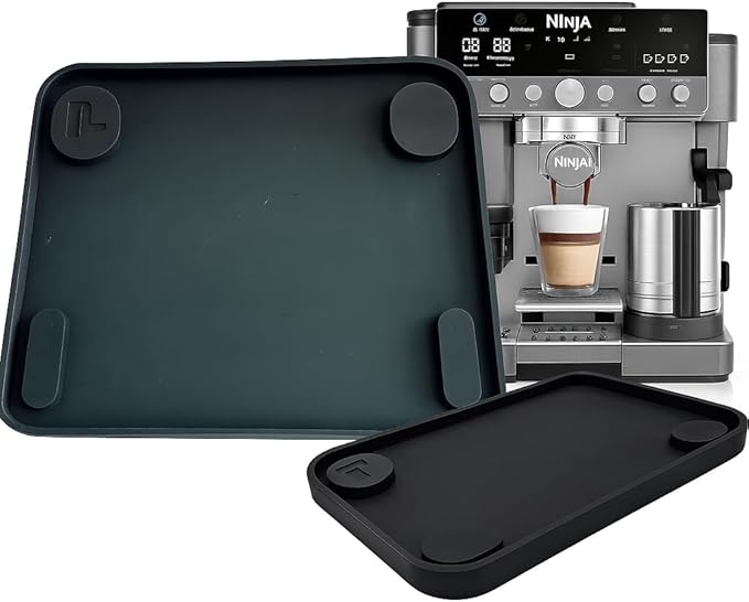 TUFF LUV The One Perfect Silicone Mat Accessory Compatible with Ninja Luxe Espresso [Essential [ES501]/ Premier [ES601] / Pro [ES701]] Coffee Machine – Prevents Water Stains &amp Leaks