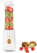 Holstein Housewares Personal Blender - Creamily Smooth Shakes and Smoothies BPA-Free 20oz To-Go Cups Golden Elegance Design 250W