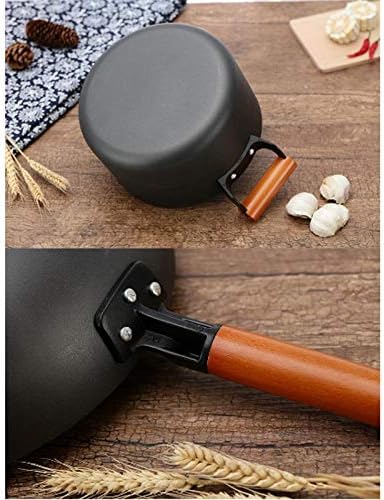 JSEIAJB 3PC Household Iron Pot Cooking Soup Pot Sturdy Iron Pot Uncoated Non-stick Cookware for Store Camping Kitchen Home