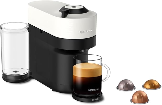 Nespresso Vertuo Pop+ Coffee and Espresso Maker by Breville Coconut White