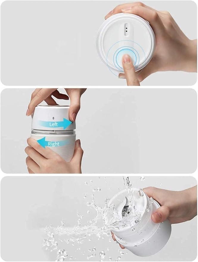 Portable BlenderPersonal Size BlenderUSB Rechargeable and Personal Size Blender ShakesSmoothies Mini Jucier Cup