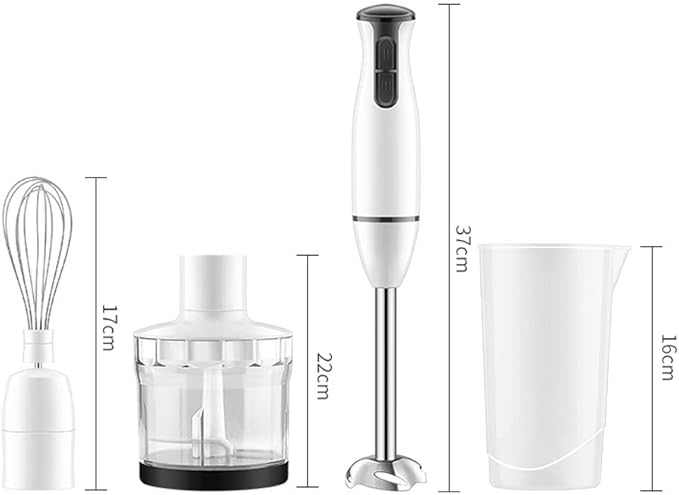 Egg Beater Hand Blender 450W 2nd Gear Speed Control Hand Blender Set Immersion Blender with Hand Mixer Chopper Whisk Beaker Attachment for Soup Sauce Food Whisk
