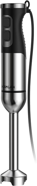 1000W Powerful Immersion Blender Handheld 2025 New Update Hand Blender with 25-Speed and Heavy-Duty Copper Motor (Silver)