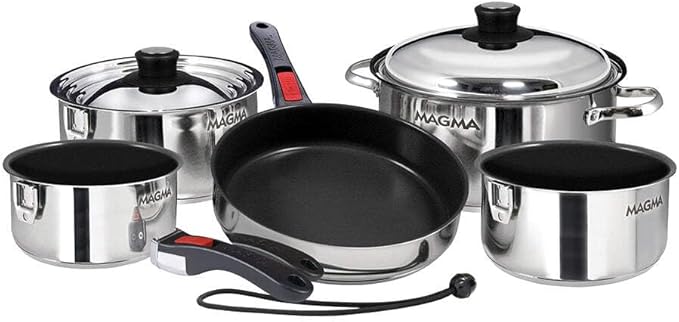 Magma A10-366-2-IND Nesting 10-Piece Induction Compatible Cookware