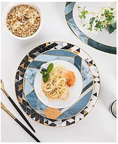 Dinnerware Sets Nordic Retro Style Bowl/Soup Pot/Dish/Spoon|Bone China Dinner Sets European Style Porcelain Combination Set