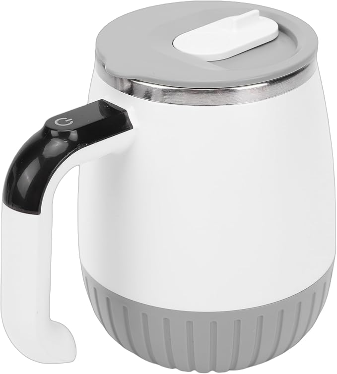 Focket Automatic Stirring Coffee Mug Smart Temperature Display Magnet Auto Stirring Portable Self Cup Rechargeable with USB Cable for Coffee Protein Powder