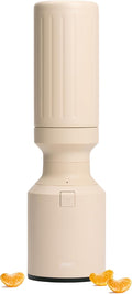 Beast Mini 600 Stainless Steel | Mini Countertop Kitchen Blender | Insulated Stainless Steel Vessel | Smoothies Shakes Dressings Sauces Dips | Portable Straw Caps and Lids | 600W (Sand)