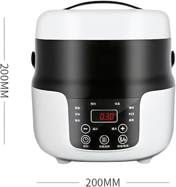 2L Portable Rice Cooker for Vehicles 12V 24V Food Steamer and Meal Warmer