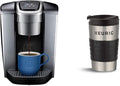 Keurig K-Elite Single-Serve K-Cup Pod Coffee Maker Brushed Silver &amp Travel Mug Fits K-Cup Pod Coffee Maker 1 Count (Pack of 1) Stainless Steel