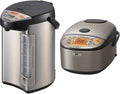 Zojirushi 586361-CV-DCC40XT America Corporation Ve Hybrid Water Boiler And Warmer 4-Liter Stainless Dark Brown &amp Zojirushi NP-HCC10XH Induction Heating System Rice Cooker and Warmer