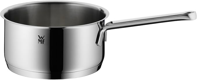 WMF Aparto Vorteils 6-Piece Induction Saucepan Set with Glass Lid Polished Cromargan Stainless Steel Induction Pots Set Uncoated Dishwasher Safe