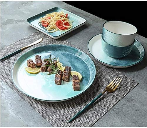 Elegant Dinnerware Set Dinner Plates Bowls Set Luxurious Dinnerware Full Service Set Dinner Salad Appitizer Dessert Plate Bowls Gift Idea For Any OccasionC