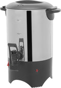 30 Cup Coffee Urn 5.2L/175Oz Commercial Coffee Maker 1000W Fast Heating 304 Stainless Steel Electric Urn with Removable Filter for Catering Office Wedding Receptions (110V)