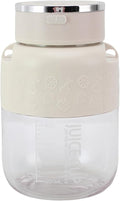 Asixxsix Cordless Portable Blender 800ml Rechargeable Personal Blender with Straws and Shoulder Strap for Office Gym Camping Travel (White)