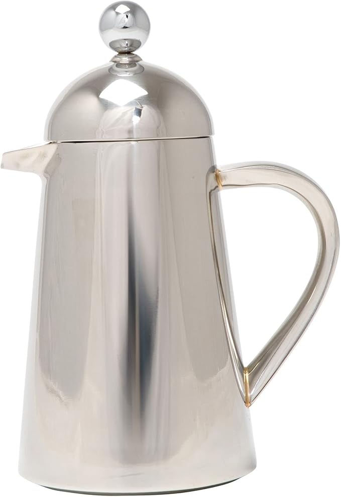 La Cafetière Havana Stainless Steel Double Walled Cafetière Eight Cup Gift Boxed Silver