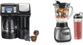 Hamilton Beach FlexBrew Coffee Maker and Wave Crusher Blender Single Serve &amp Full Pot Brewing 40oz Jar 20oz Travel Jar