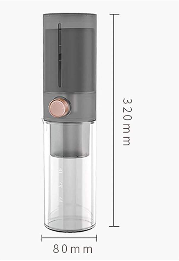 Percolator Coffee Pot Cold Brew Coffee Maker Portable Ice Drip Coffee Maker Cold Brew Small Slow Drip Coffee Maker (Color : Black)