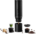portable coffee maker15 Bar Mini Coffee Maker USB-C &amp Car Charger Lightweight Espresso Maker Black
